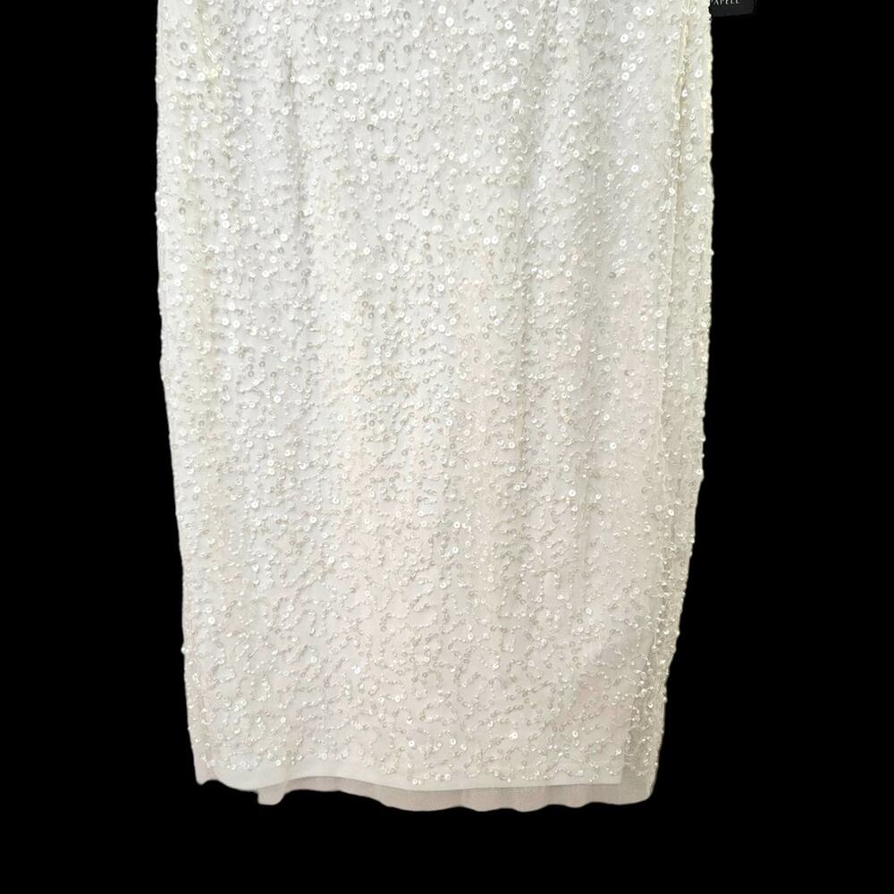 Elegant White Lace Sheath Dress - Picture 5 of 13